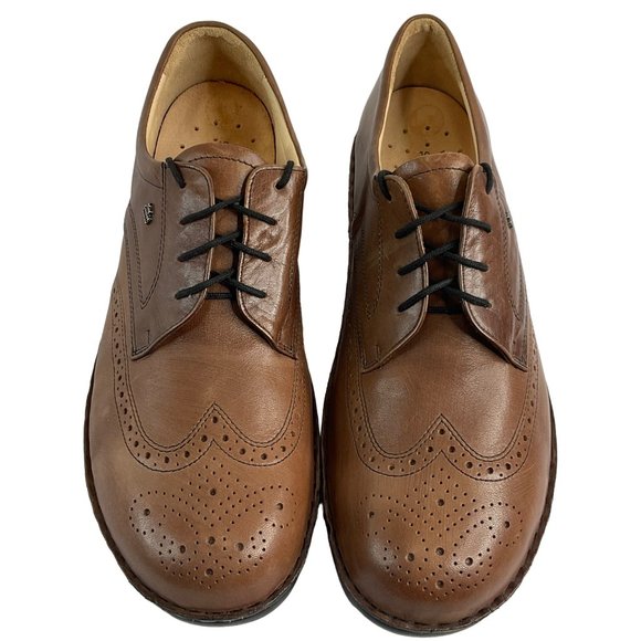 Finn Comfort New Shoes Mens Sz 10 Brown Camel Budapest 1212 Brogue $362 Loafer - Picture 10 of 13